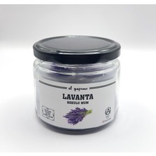 El Yapımı Lavanta Kokulu Kavanoz Mum
