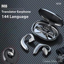 M8 Akıllı Aı Çeviri Bluetooth Kulaklık, Gerçek Zamanlı Simultane Tercüme Çeviri Kulaklığı (Yurt Dışından)