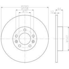 Peugeot 4249.G2 Fren Diski Arka