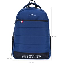 Cambridge Polo Club Minimalist Tasarım  Çok Gözlü Sırt Çantası