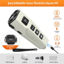Tıze LED Işıklı Ultrasonik Köpek Eğitici ve Kovucu Cihaz Şarj Edilebilir (Usb-C Kablo Dahildir) Gri Siyah Model