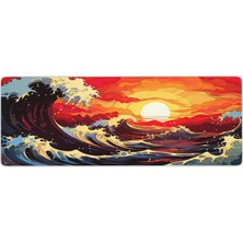 Urzuva Gaming Oyuncu Xl Mouse Pad Kaydırmaz Dikişli Mousepad 80X30 cm