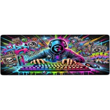 Urzuva Gaming Oyuncu Xl Mouse Pad Kaydırmaz Dikişli Mousepad 80X30 cm
