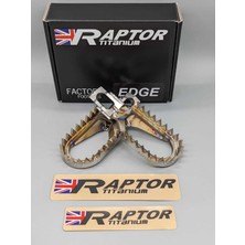 Raptor Titanium Footpegs Ayaklık 5 mm Offset (Ktm Husqvarna Gasgas 24-25 Tbı Uyumlu)