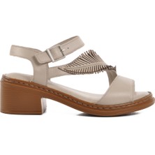 Venüs Gümüş Kadın Topuklu Sandalet 25020310Y Z