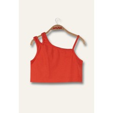Kız Çocuk Crop Atlet - Coral