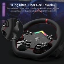 Pxn V12 Lite Oyun Direksiyon Seti - 6nm Tork Güçlü Feedback - Doğrudan Tahrikli Servo Yarış Direksiyonu -F1 Vites Kürekleri - Xbox Pc Ps4 ve Ps5 Uyumlu