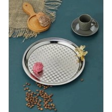 Akıllıelma-Akıllıelma-Cooker Sunum Tepsisi Kelebekli Yuvarlak CKR3268 8752 Gümüş