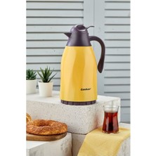 Akıllıelma-Cooker CKR2099 1.3 Litre Spring Cam Hazneli Termos 1.3 Lt-Sarı