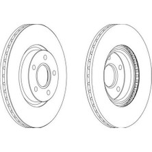 Ferodo DDF1225 Fren Diski Ön Cmax  10- Cmax  03- Focus Iı 04- Foc