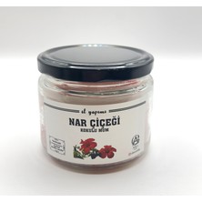 El Yapımı Nar Çiçeği Kokulu Kavanoz Mum