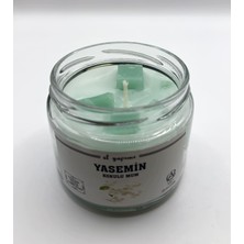 El Yapımı Yasemin Kokulu Kavanoz Mum