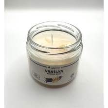 El Yapımı Vanilya Kokulu Kavanoz Mum