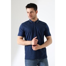 ribana Erkek Polo Yaka Düz Renk Pamuklu Triko Kısa Kol T-Shirt