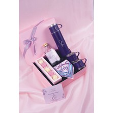 8 Mart Dünya Kadınlar Günü Hediyesi - Isme Özel Termos Fular Çikolata Kolonya Hediye Seti