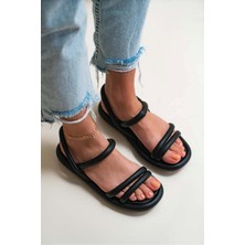 Albishoes Kadın Yazlık Sandalet Rahat Taban Kadın Sandalet Puff Sandalet Anatomik Kadın Sandalet