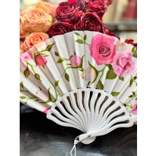 Plastik Desenli Yelpaze