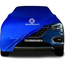 Renault Kadjar Mavi Kumaş Araba Branda Logolu Penye Oto Branda