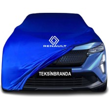 Renault Rafale (2024 - ) Mavi Kumaş Araba Branda Logolu Penye Oto Branda