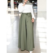 Barbora Yazlık Keten Kemerli Şalvar Pantolon