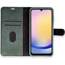 Samsung A56 Uyumlu Kapaklı Kartlıklı Deri Görünümlü Kılıf Case