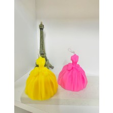 Şık Kadın Elbisesi Dekoratif Kokulu Mum / Chic Lady Dress Decorative Candle