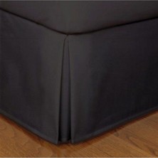 Siyah Pamuk Yırtmaçlı Baza Eteği