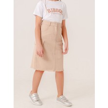 Kız Çocuk Kargo Keten Etek 2959