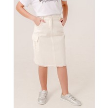 Kız Çocuk Kargo Keten Etek 2959