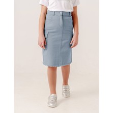 Kız Çocuk Kargo Keten Etek 2959