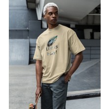 Life Is Holy Baskılı Oversize Erkek Tişört – Kutsal Yaşam Tasarımı