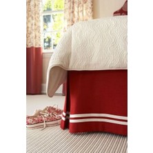 Kırmızı Beyaz Yırtmaçlı Baza Eteği