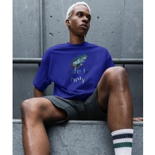 Life Is Holy Baskılı Oversize Erkek Tişört – Kutsal Yaşam Tasarımı