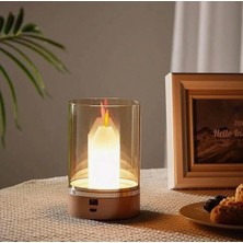Mum Görünümlü Masa Lambası - Gece Lambası