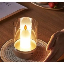 Mum Görünümlü Masa Lambası - Gece Lambası