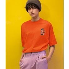 Tomy Baskılı Oversize Erkek Tişört