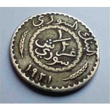 Suriye 1921 Yılı 1/2 Piastre Çt+. *nadir*