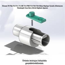 Dreame V9 V9P V10 V11 V11SE V12 Pro T10 T20 T30 Dikey Süpürge Uyumlu Alüminyum Teleskopik Uzun Boru Gövde Bağlantı Aparatı