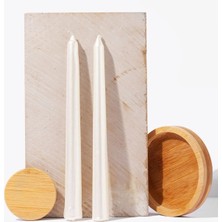 Bkmc 2 Li Sedef Inci Renkli Şamdan Mumu