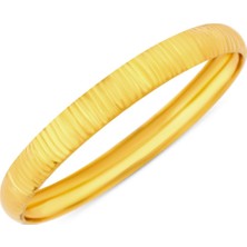 Yenigün Kuyumculuk 14 Ayar Altın Amerikan Kalem 5 mm Çizgili Bilezik