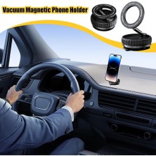 La Modena Premium 360 Dönebilen Ayarlanabilir Araç Içi Tutucu Kullanılabilen Vakumlu  Magsafe Telefon Tutucu