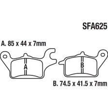 Arora Zrx 200 Arka Fren Disk Balatası SFA625