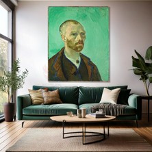 Van Gogh Kanvas Tablo Portre Dijital Baskı Kanvas Duvar Tablosu Empresyonizm Tablo