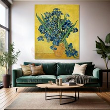 Van Gogh Kanvas Tablo Kanvas Duvar Tablosu Empresyonizm Tablo Irises