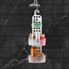 3 Raflı Banyo Askısı, Şampuan Rafı, Banyo Duş Rafı, Çok Amaçlı Düzenleyici Raf 25X13X71 cm