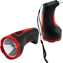 3w tek led bombeli gövde fiş şarjlı el feneri uzun mesafeli (4887)