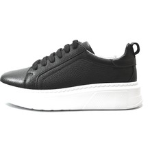 Onlo Ayakkabı 202.M01  Deri Siyah Kalın Taban Casual Erkek Ayakkabı