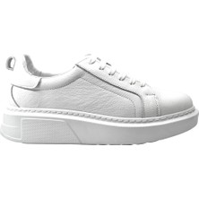 Onlo Ayakkabı 202.M01  Deri Siyah Kalın Taban Casual Erkek Ayakkabı