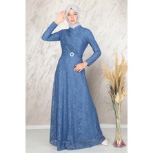Kent Moda Ahunisa Tanem Abiye Indigo 6525