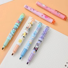 6'lı Fosforlu Kalem Seti Hello Kitty Kuromi ve Arkadaşları Şirin